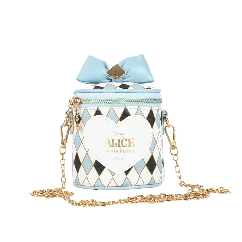 Disney Qyounger Alice in Wonderland Barrel Bag Chain Tas Wanita Karakter Disney