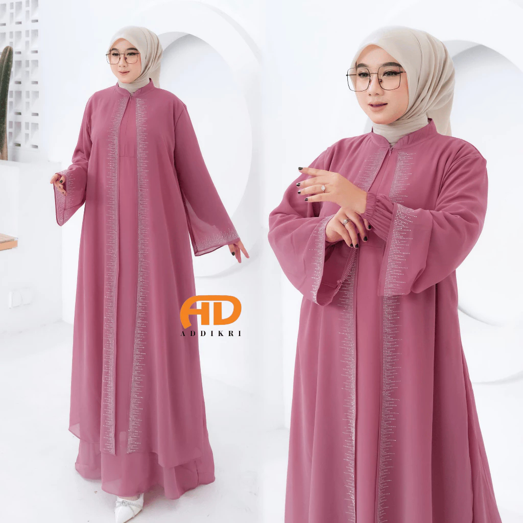 Gamis Sabira Ceruty Babydoll / Dress / Baju Muslim / Pakaian Wanita Model Terbaru