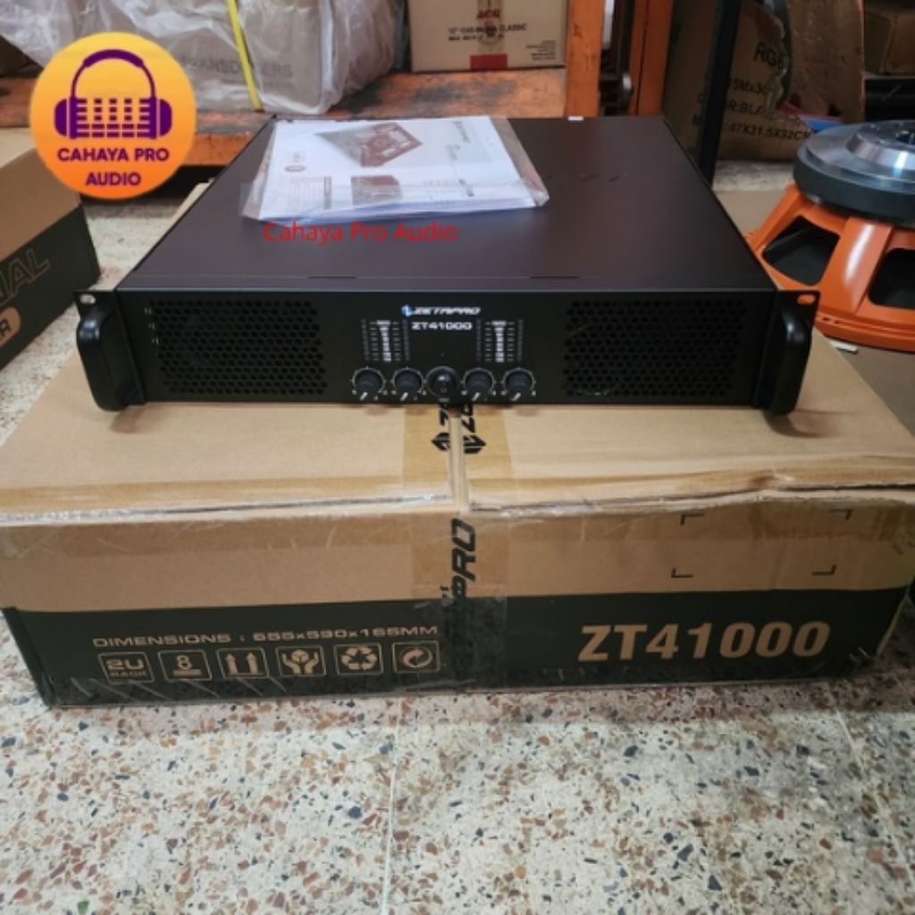Power Amplifier Zetapro ZT41000 Original Class H 4 Channel ZT - 41000