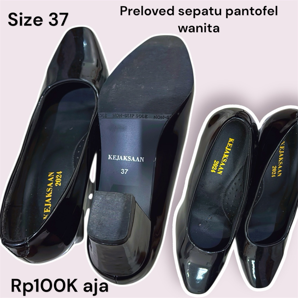 preloved sepatu pantofel wanita kejaksaan like new