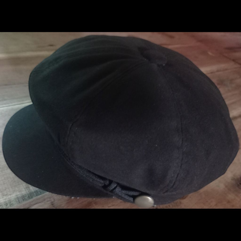 Topi Jamur Pria Dewasa Warna Hitam Ukuran Jumbo XXL 62 CM Jahitan Rapi Kuat Dan Tahan Lama Pengrajin