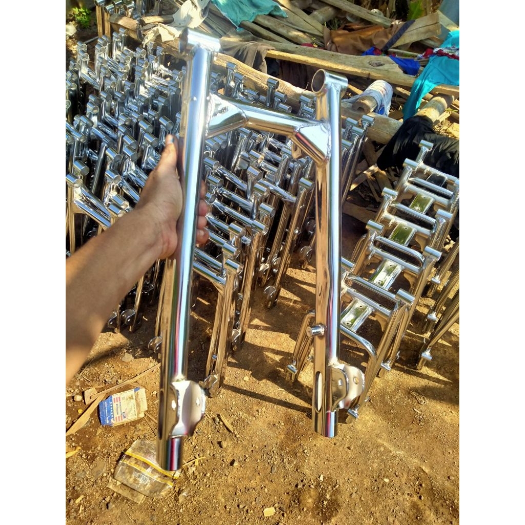 Swing arm GLpro GLmax Neotech Megapro model w175 (oval polos) Swing arm GL polos krom