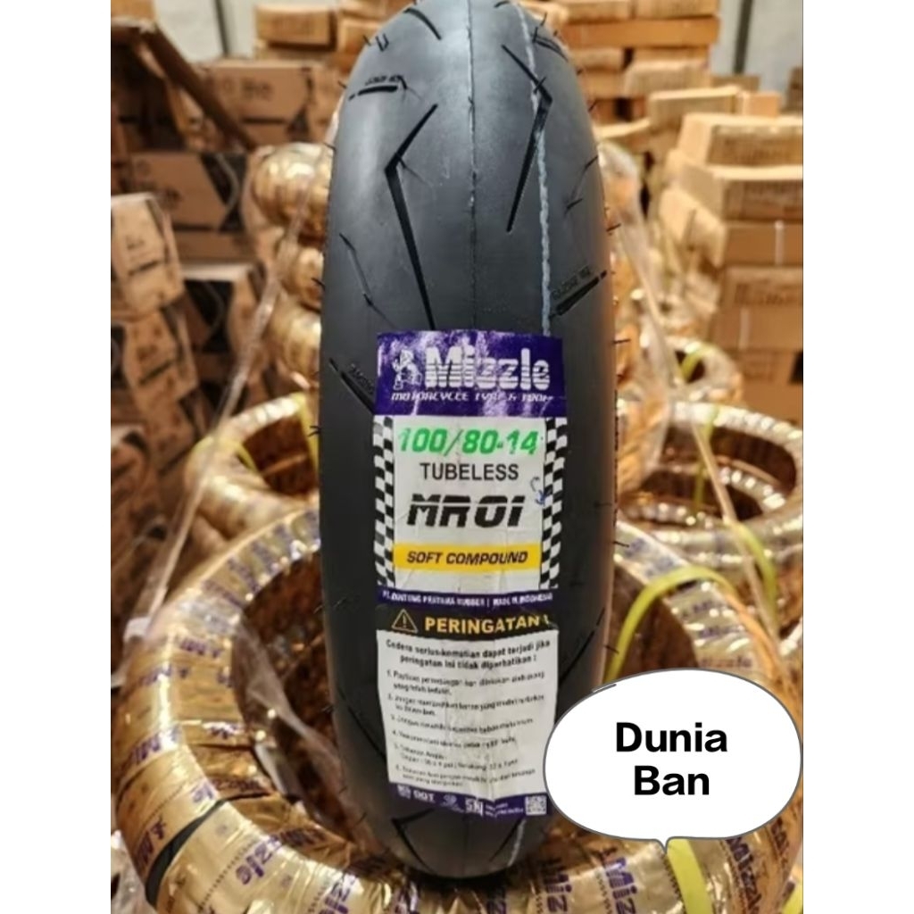 Ban Luar mizzle Mr01 100/80 14 ban softcompound ring 14 Mr 01 Motorcycle - 100/80-14