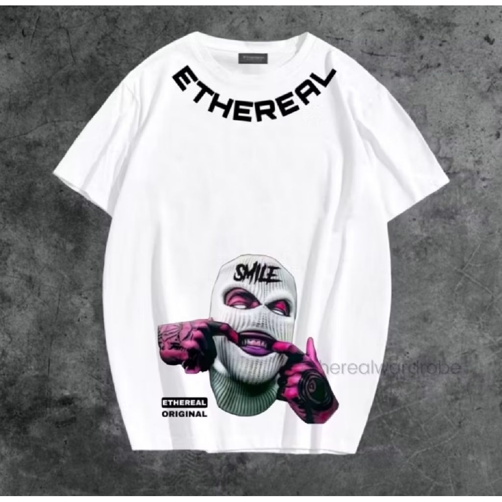 KAOS DISTRO Baju KAOS OVERSIZE THERNAL SMILE / Kaos Oversize Terbaru