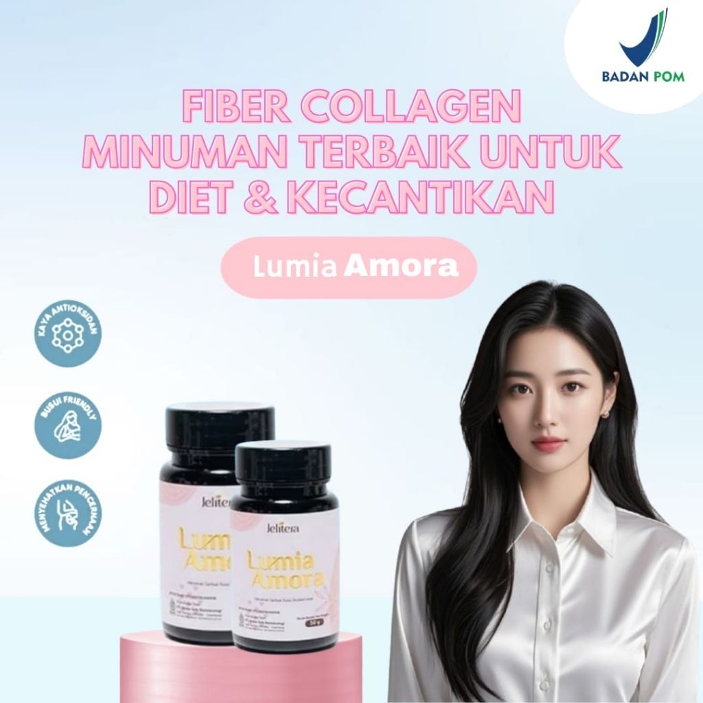 Paket 2 Botol Jelitera Lumia Amora Pemutih Badan Ampuh Collagen Pemutih Badan