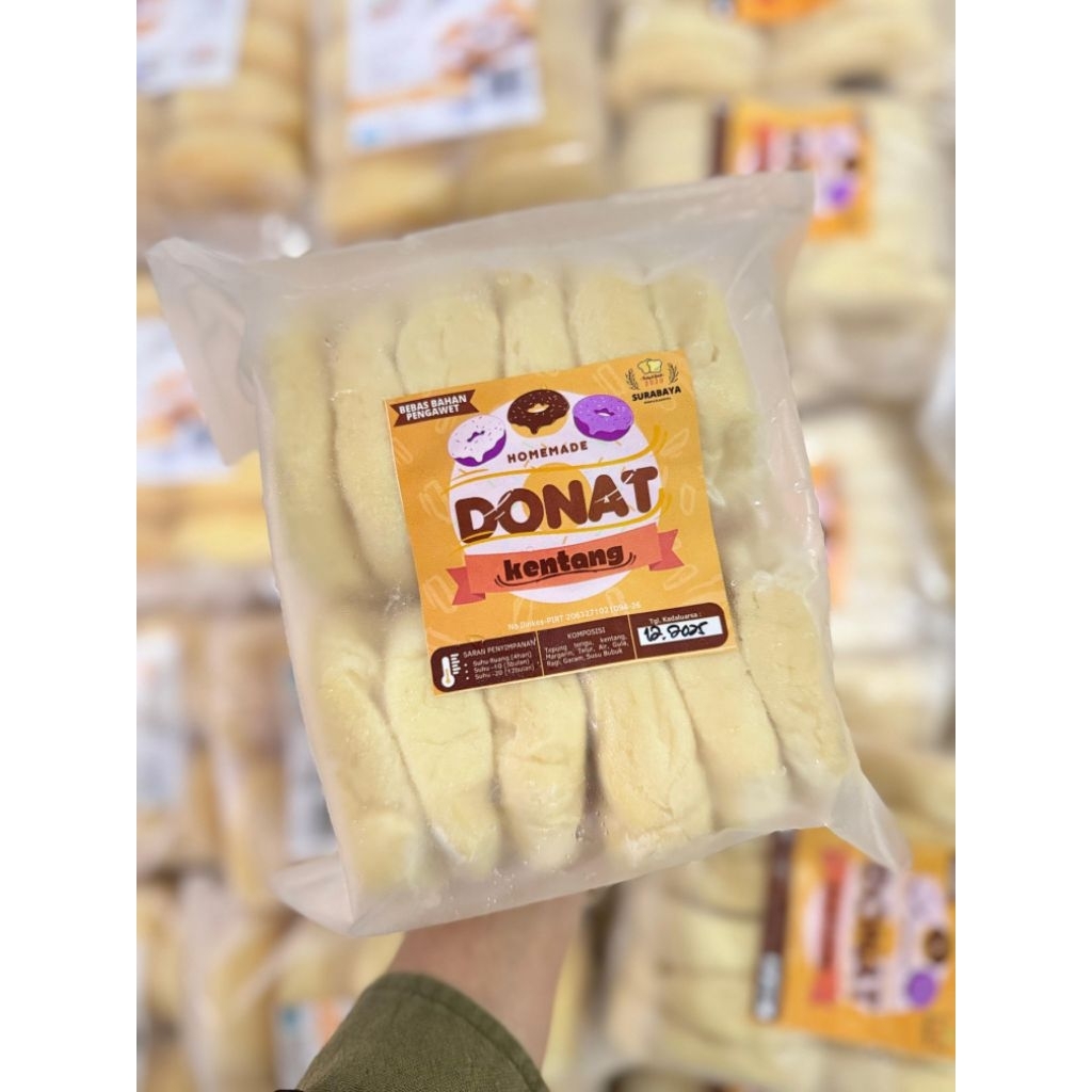 Donat Kentang Surabaya/Susu/Frozen isi 12