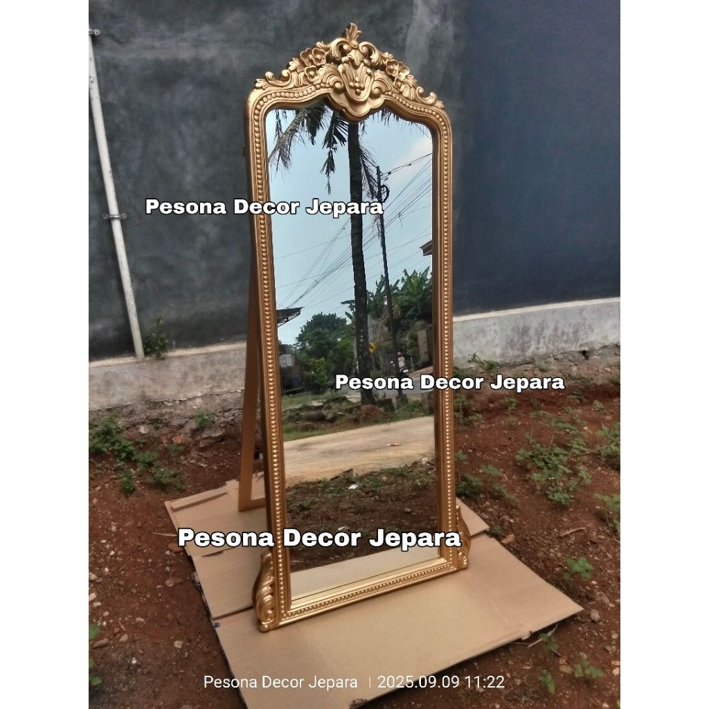 MIRROR SIGN WEDDING / STANDING MIROR UKIR / FIGURA KACA
