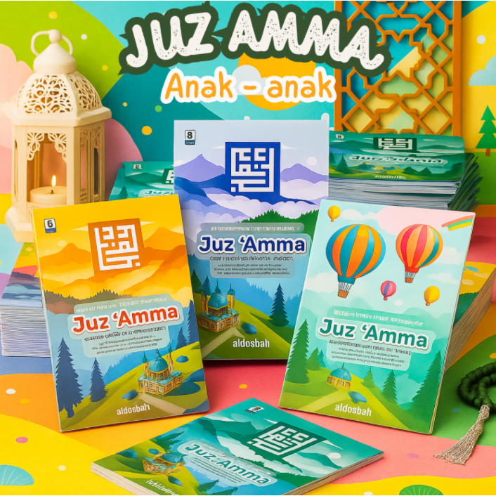 Juz Amma Hafazan 8 Blok Warna Perkata Latin A5 - Juz 'Amma Hafalan Anak  Berwarna Premium