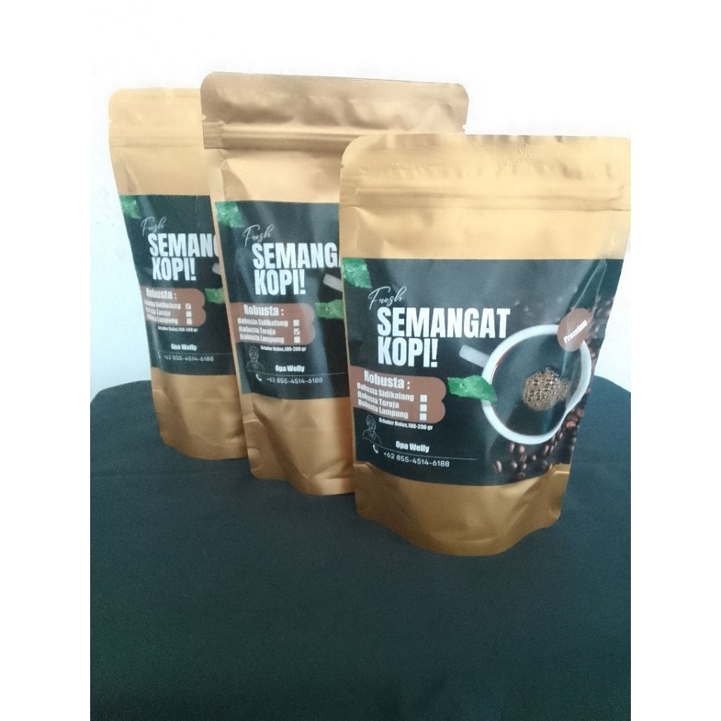 Kopi Robusta Toraja Asli Sulawesi Selatan .Kental Strong coffee/Kopi Tubruk/Kopi Saring/Kopi bubuk H