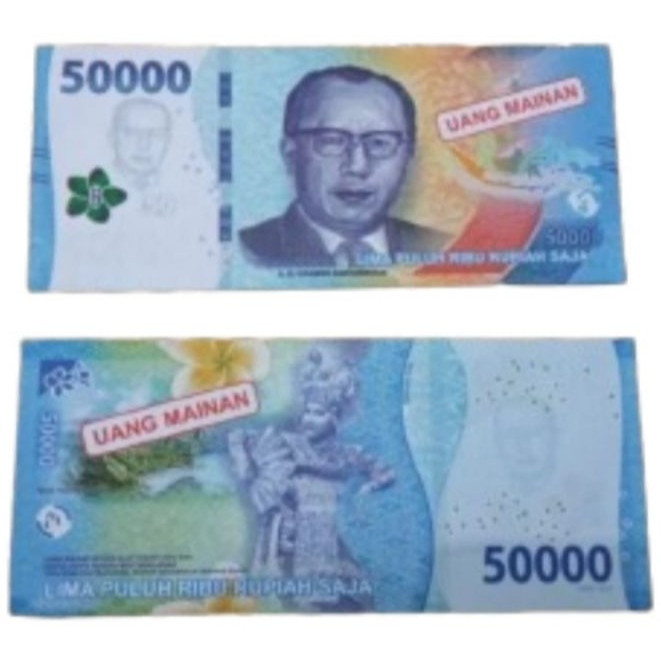 Uang Mainan 50.000 emisi 2016 / 2022 - untuk Souvenir, Mahar, Buket, atau Edukasi