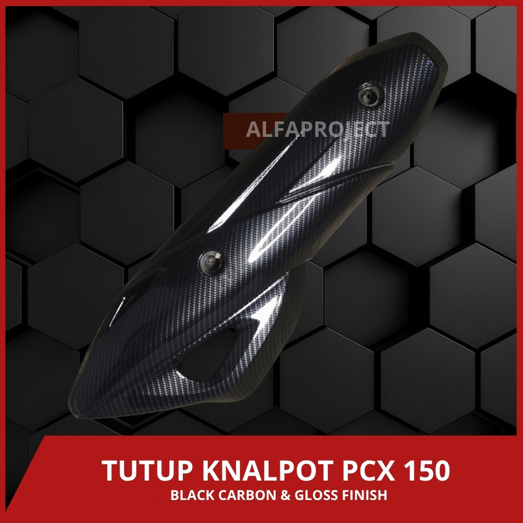 Cover knalpot pcx 150 carbon tutup knalpot PCX 150 carbon