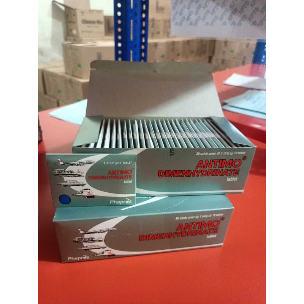 ANTIMO DIMENHYDRINATE BOX 300 TABLET, KEMASAN TERBARU