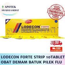 LODECON FORTE STRIP 10TABLET - Obat Demam Batuk Pilek Flu