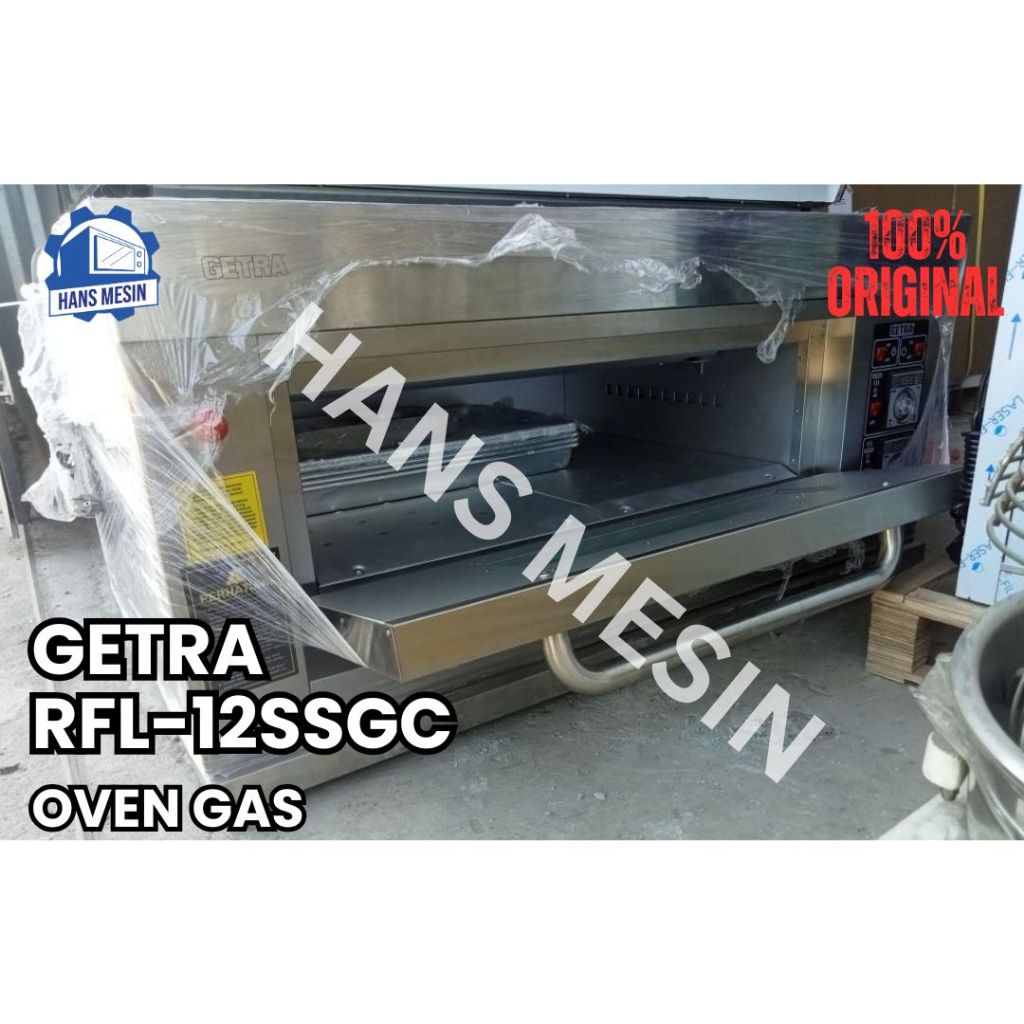 Gas baking oven 1 deck 2 loyang oven pemanggang roti GETRA RFL 12SSGC