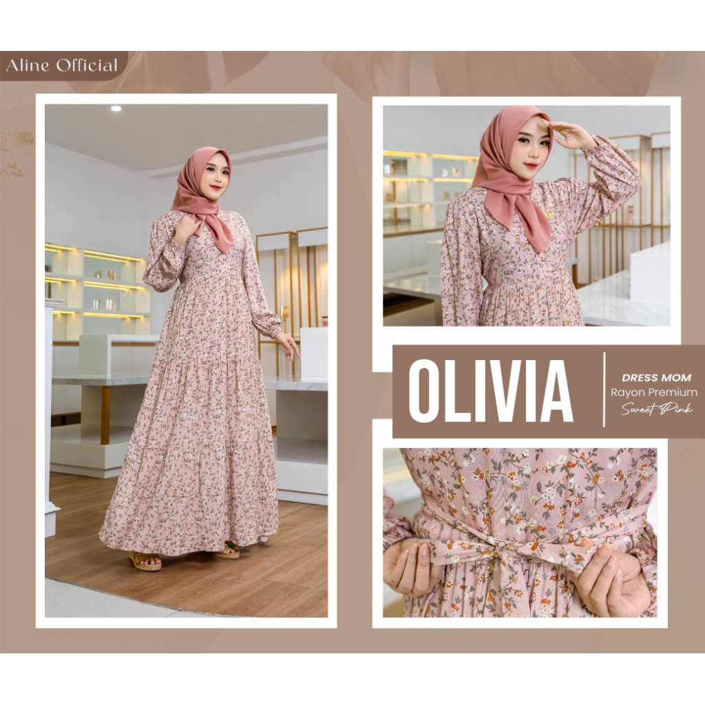 NEW ARRIVAL OLIVIA DRESS ORI BY ALINE//DRESS DAILY//DRESS RAYON