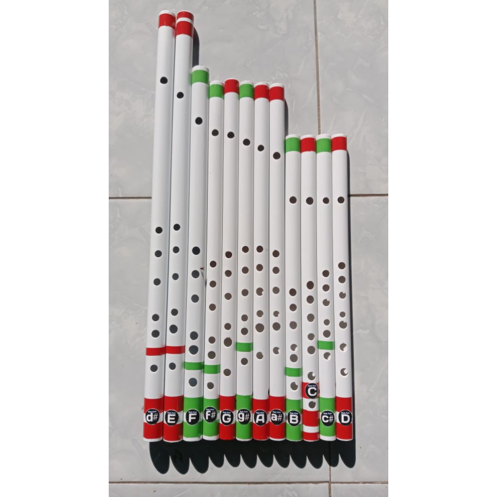 1 set suling dangdut 12 nada PVC