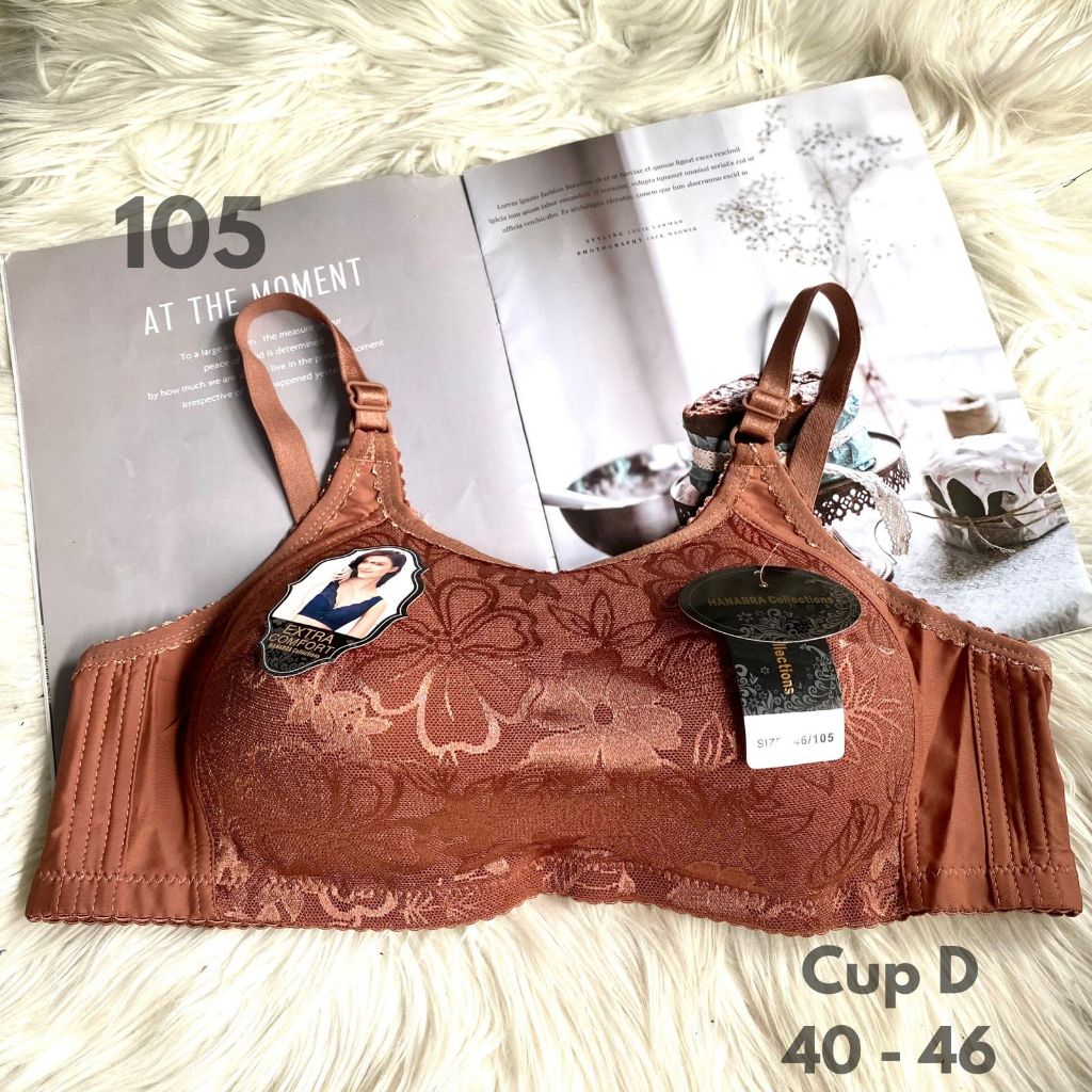 1 PCS Bra Import Kemben Katun Ukuran 34-44 Cup D
