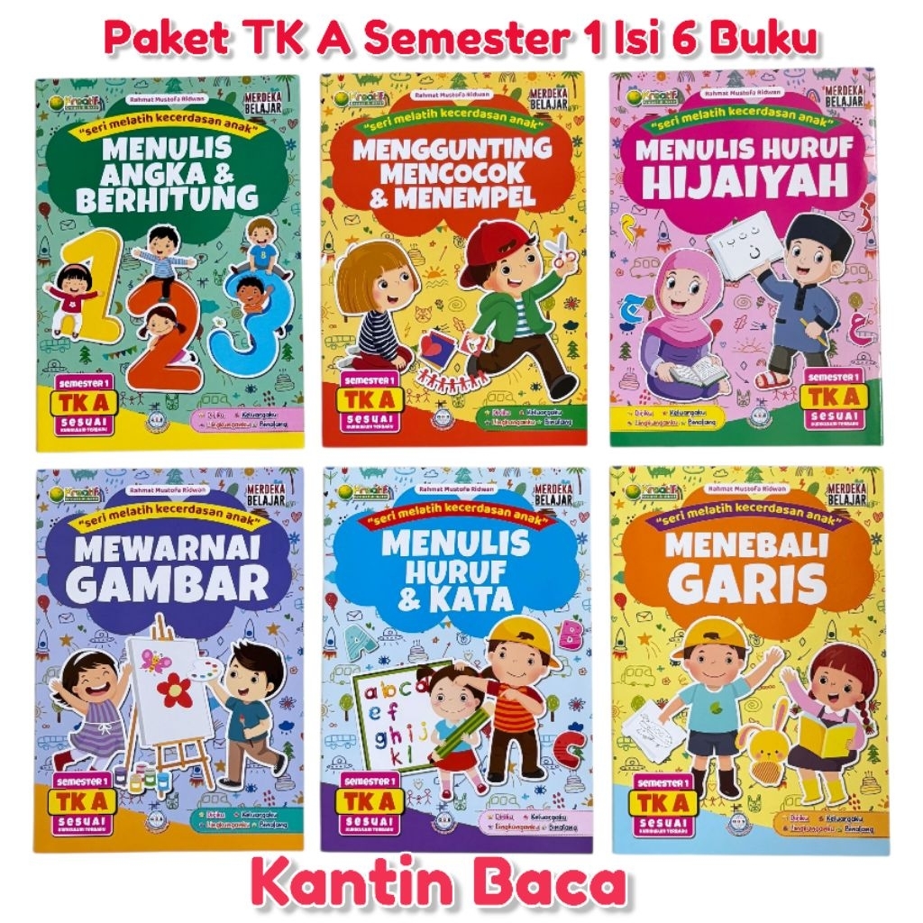 Paket Buku TK A Dan TK B Semester 1 2 Kurikulum Merdeka Gos Isi 6 Buku
