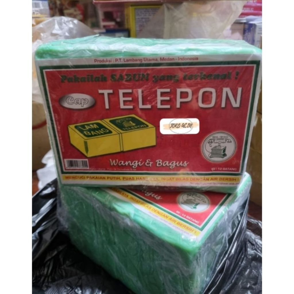 Sabun batang cap telepon, sabun cuci baju, sabun serbaguna, sabun batang serbaguna