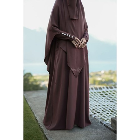 DURRA SET BY ZANUBA/ GAMIS ILYANA SILK ABAYA SYARI KEKINIAN/ GAMIS ABAYA VIRAL/ GAMI TERBARU/ GAMIS 