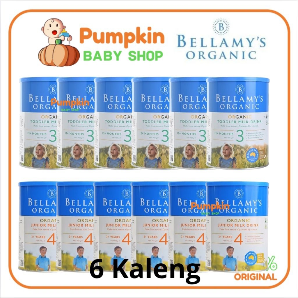 Paket 6 kaleng Bellamys Organic Susu Formula Step 3 / 4
