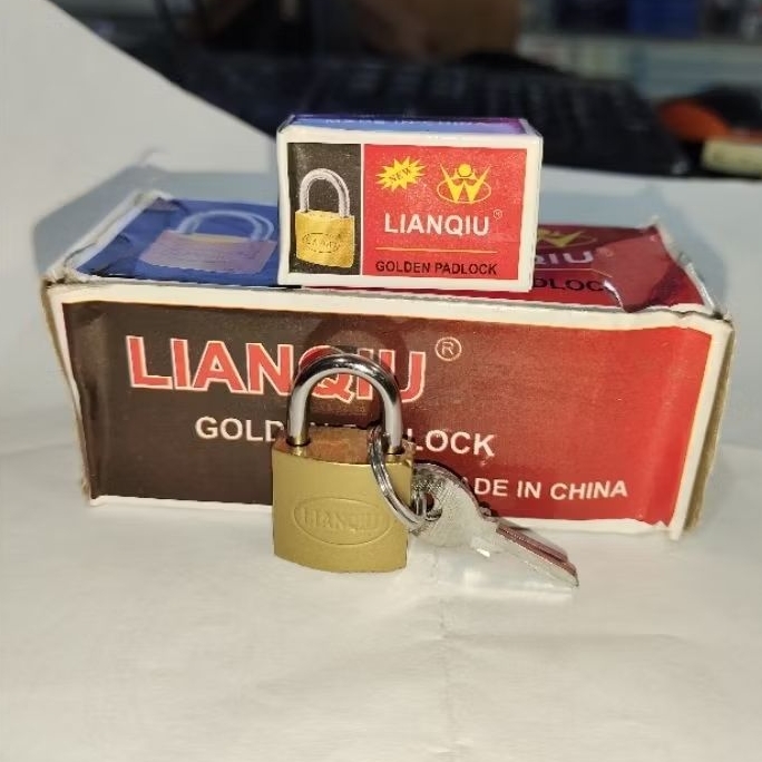 gembok koper kecil no.261gembok emas golden padlock