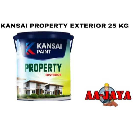 Cat Tembok Kansai Property Cat Exterior 25 Kg PUTIH + Warna Pastel