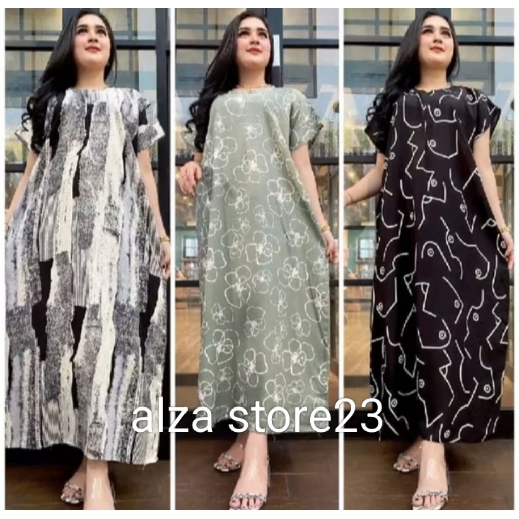 Daster jumbo Bisa COD / BAYAR DI TEMPAT Daster Terkini Daster Arabian Motif Bata Daster Renda Termur