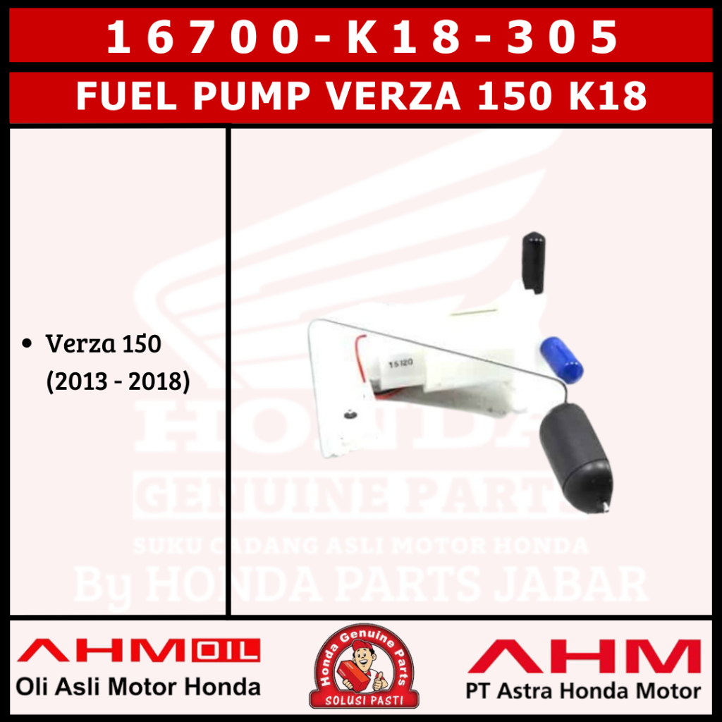 Fuel Pump Verza 150 K18 16700K18305