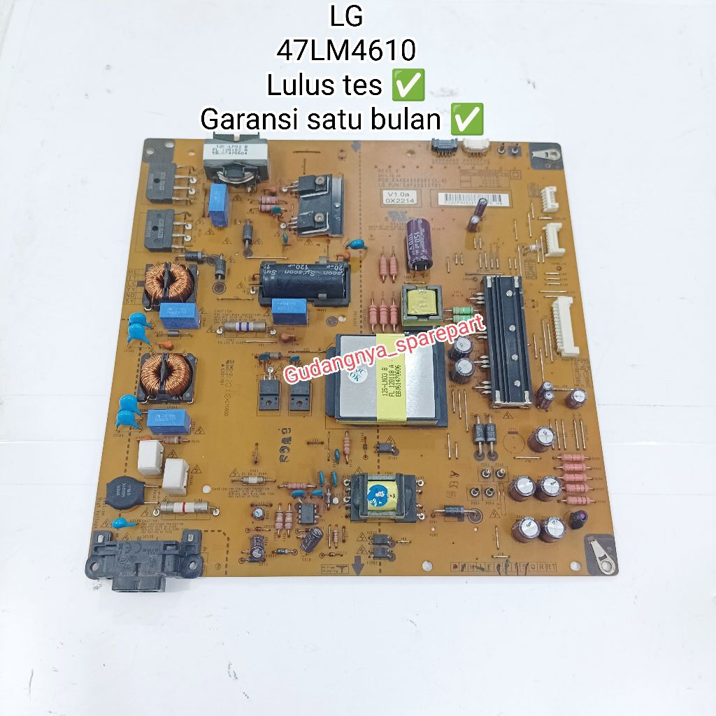 Psu LG 47LM4610 power supply mesin tv regulator power suplai