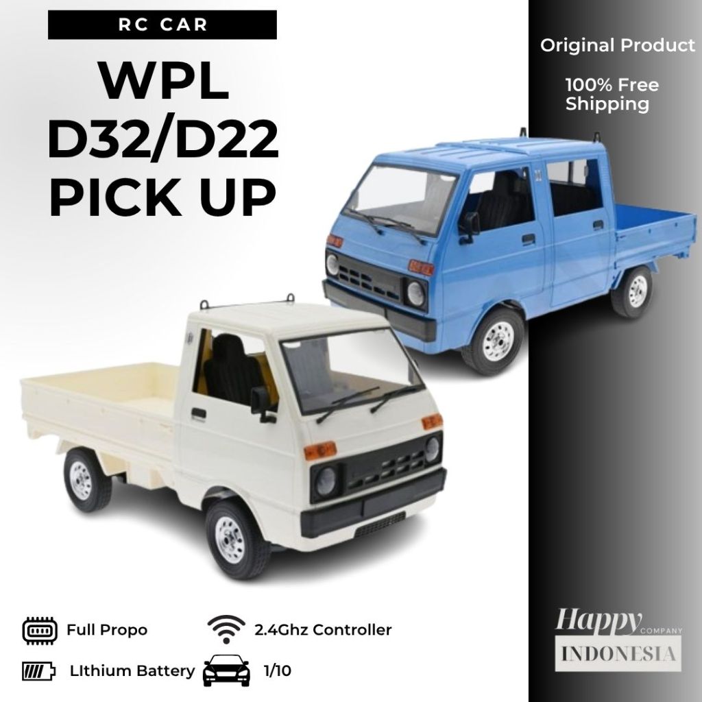 RC Car Mobil Pick Up WPL D32 D22 1/10 2WD Drift Truck Van RTR VS D12