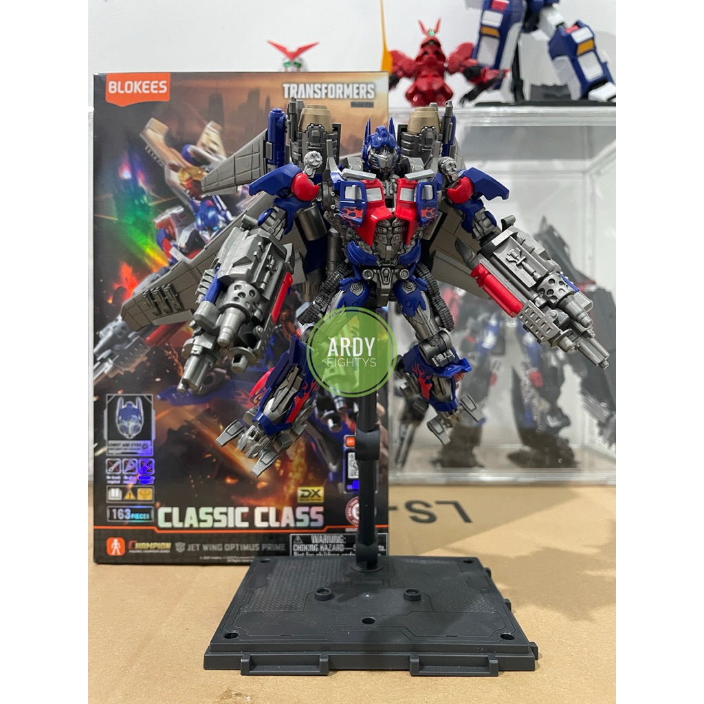 Blokees BNIB Transformers Optimus Prime Jet Wing Classic Class Cc DX 21 Movie 3 Action Figure Mokit 