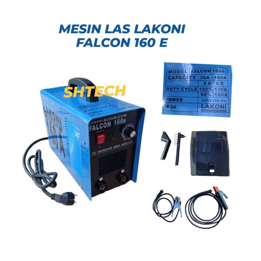 LAKONI FALCON 160 E MESIN LAS LAKONI 160 A TRAFO LAS INVERTER 900 WATT