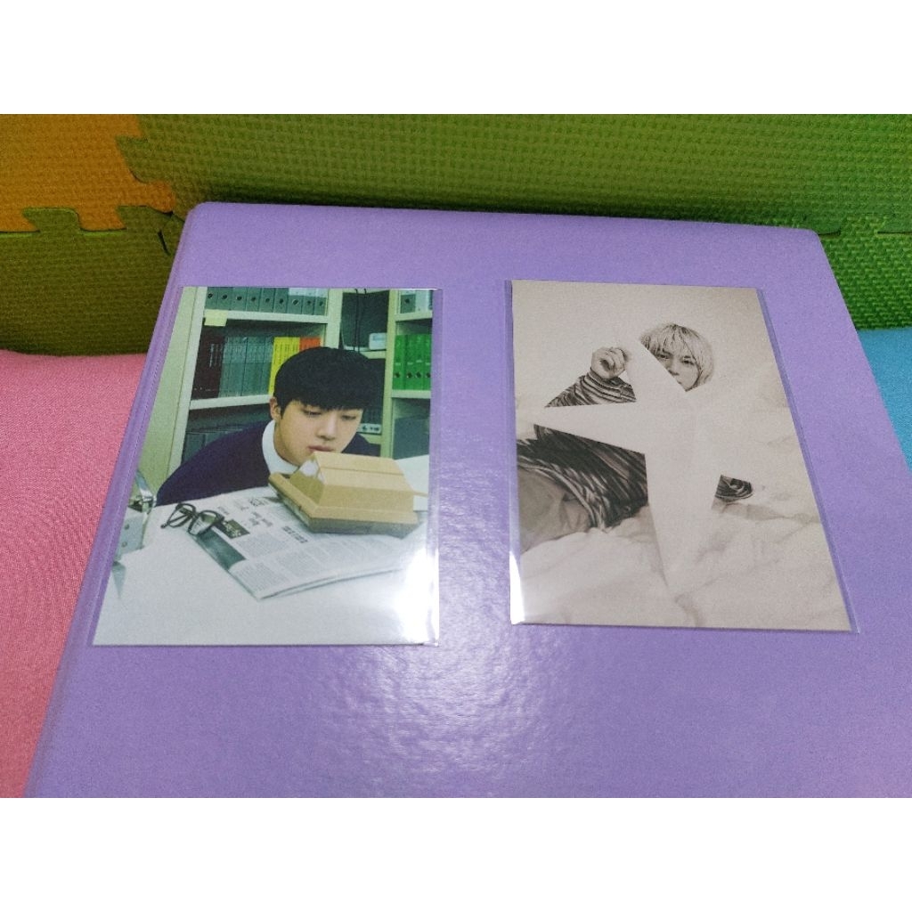 Postcard BTS JIN Happy Pop Up store official Set 2pcs