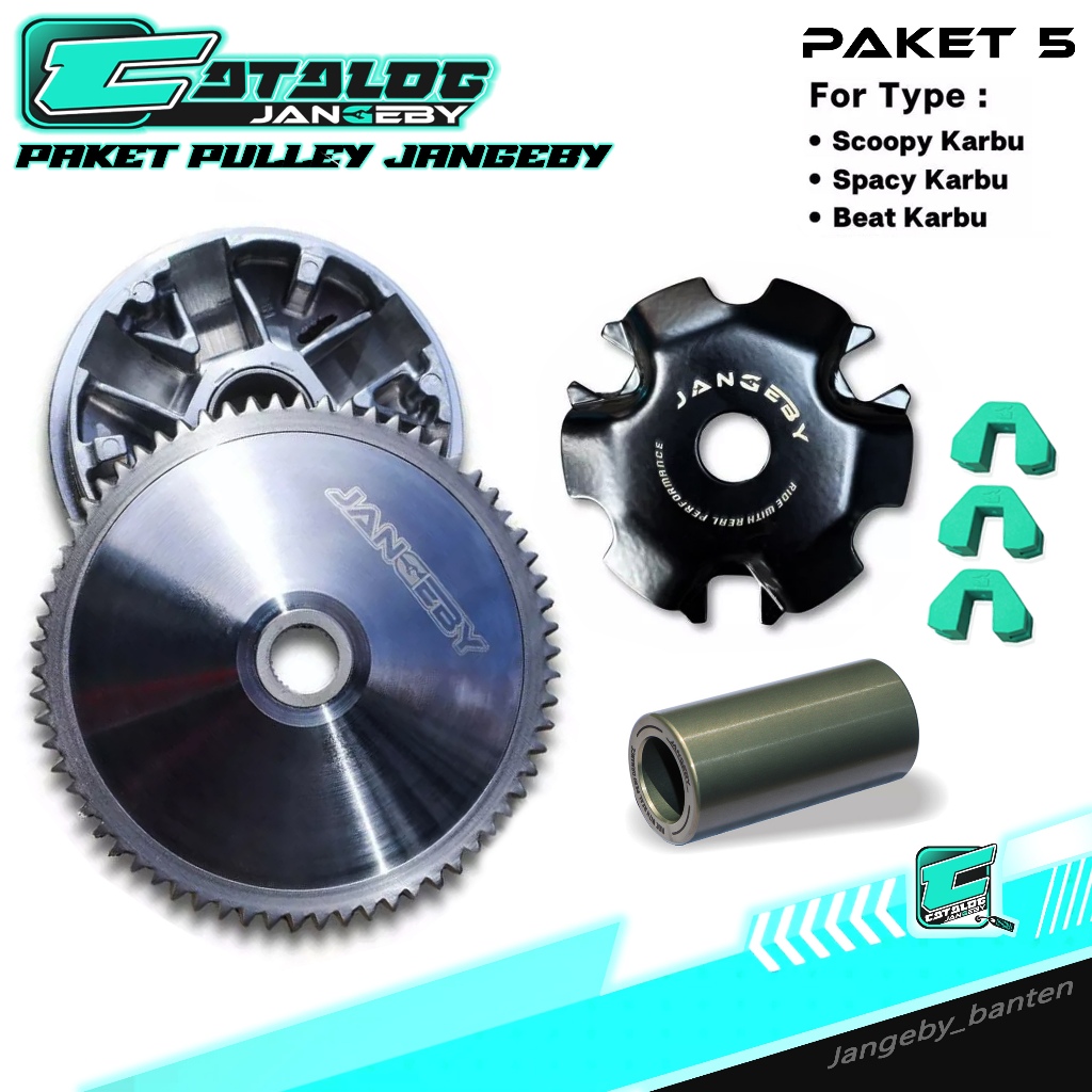 Paket Kirian Pulley Depan JANGEBY Beat Karbu Scoopy Karbu Spacy Karbu KVY Pully Rumah Roller
