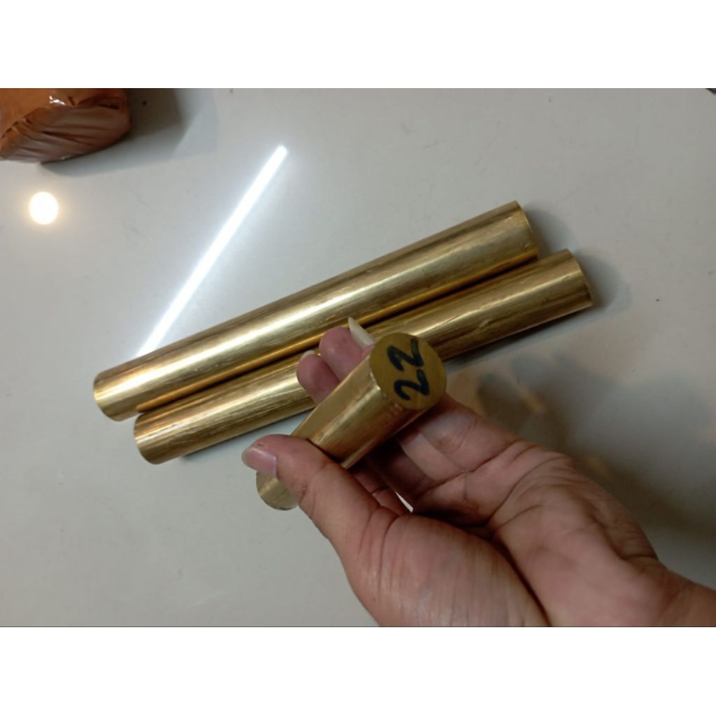 as kuningan dia 25mm x 500mm-as kuningan