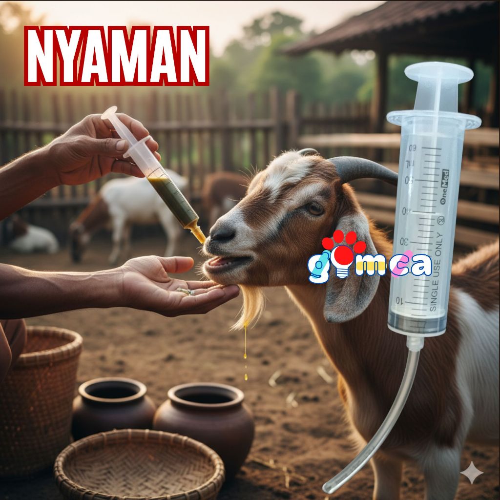 spet lolohan besar 50ml + selang clear kambing sapi ayam merpati multifungsi gimca