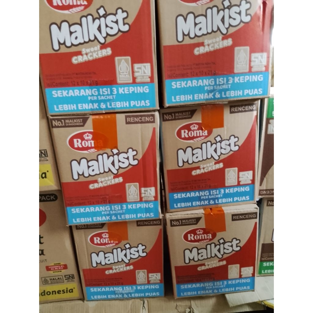 Roma MALKIST ORIGINAL CRACKERS RENCENG 1karton