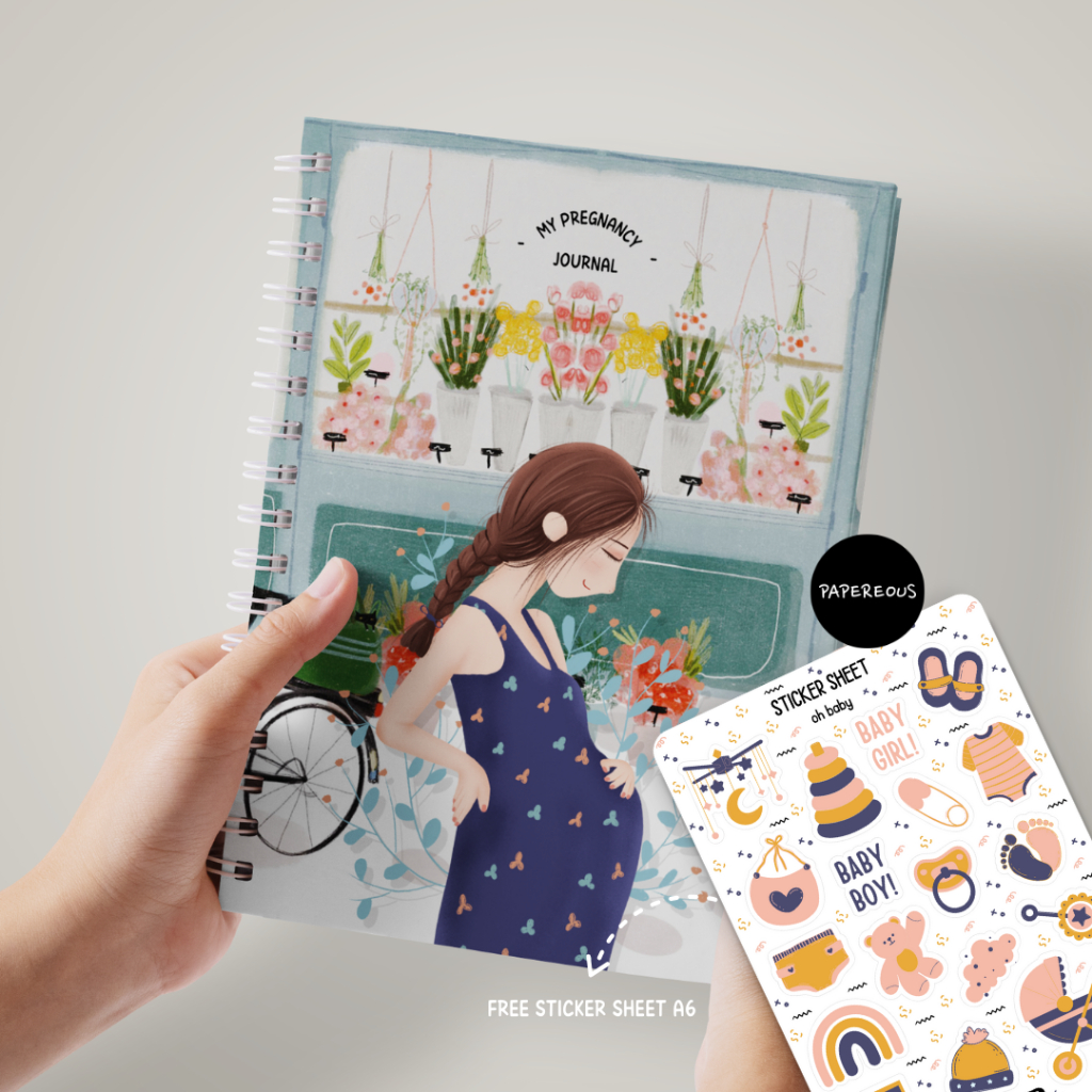 PREGNANCY JOURNAL / PREGNANCY PLANNER / BABY JOURNAL / MEMORY BOOK - BLUE