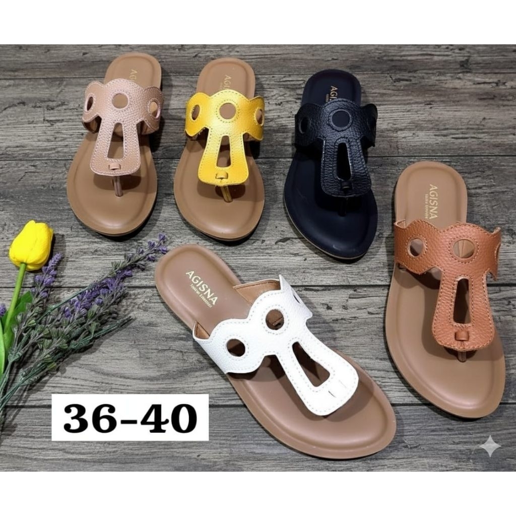 AGISNA SANDAL KULIT GARUT JEPIT RING