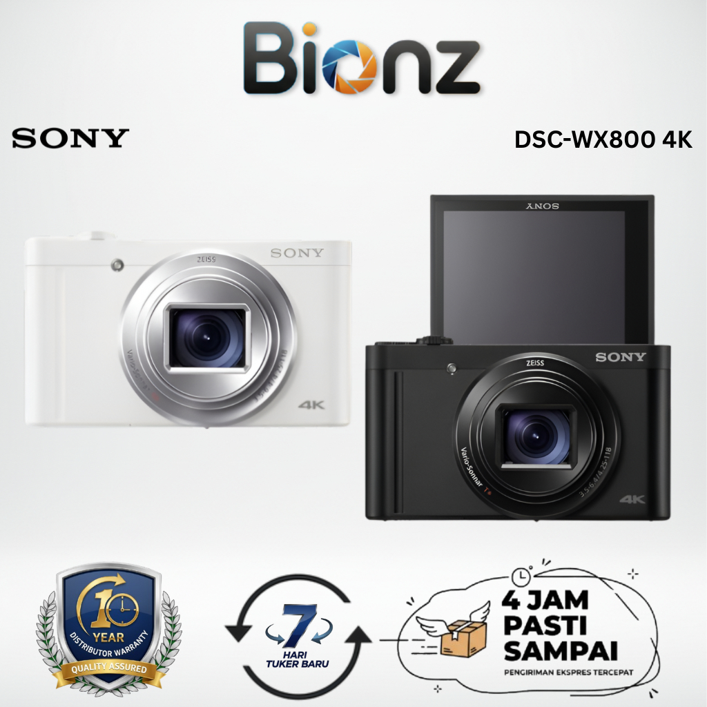 SONY DSC-WX800 CYBERSHOT / CAMERA DIGITAL CYBERSHOT DSC - SONY WX800 WIFI 4K