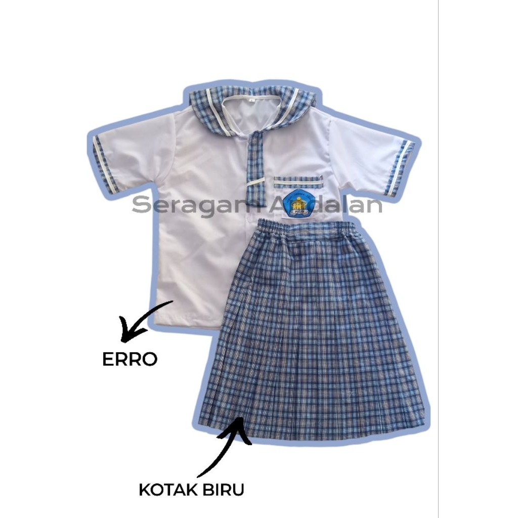 SERAGAM TK AL KOTAK BIRU