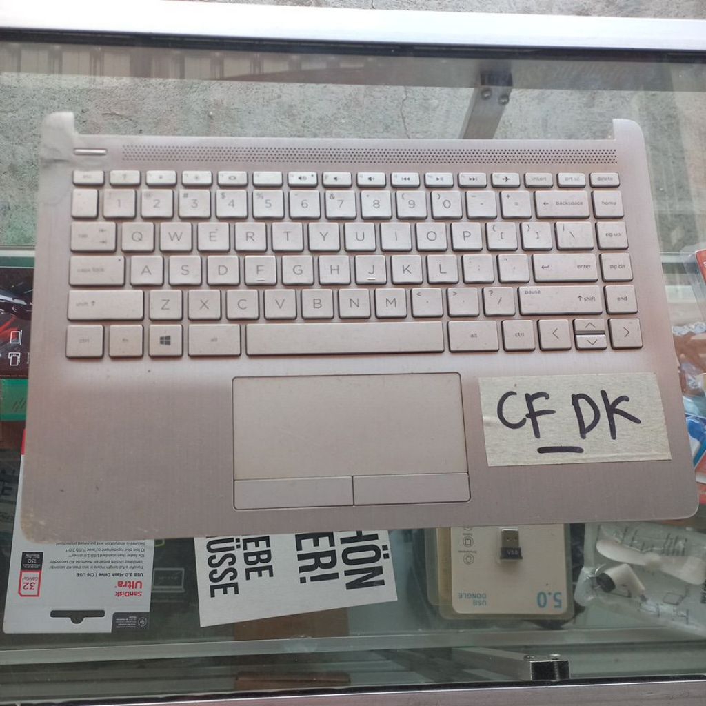 casing keyboard palmrest laptop hp 14cf - df dk hp14-cf  hp14 CF dk df