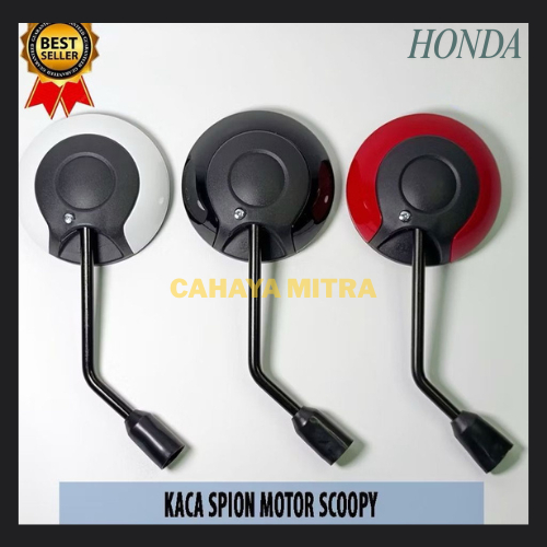 Spion Scoopy New Motor Honda Scoopy New Original MPX / JTX Anti Silau - SPION SCOOPY TANGKAI HITAM