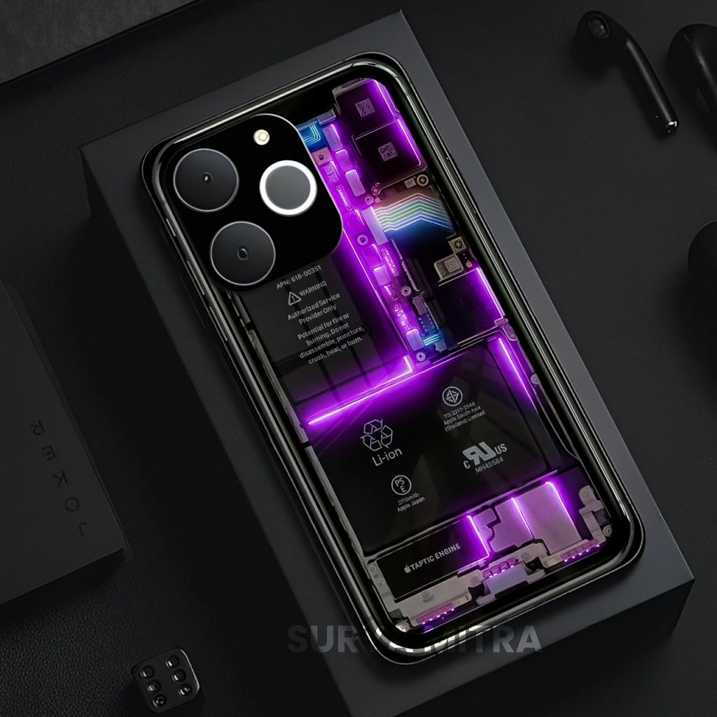 Softcase Kaca Glossy Realme Note 70 - Casing Hp Realme Note 70 - Case Murah - SM 208