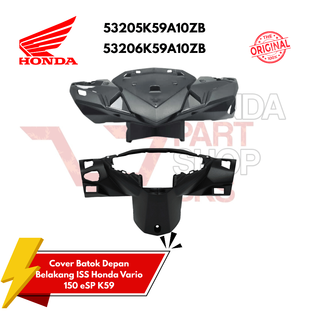 53205-K59-A10ZB 53206-K59-A10ZB Cover Batok depan dan belakang Spedometer Honda Vario 150 eSP 2015-2