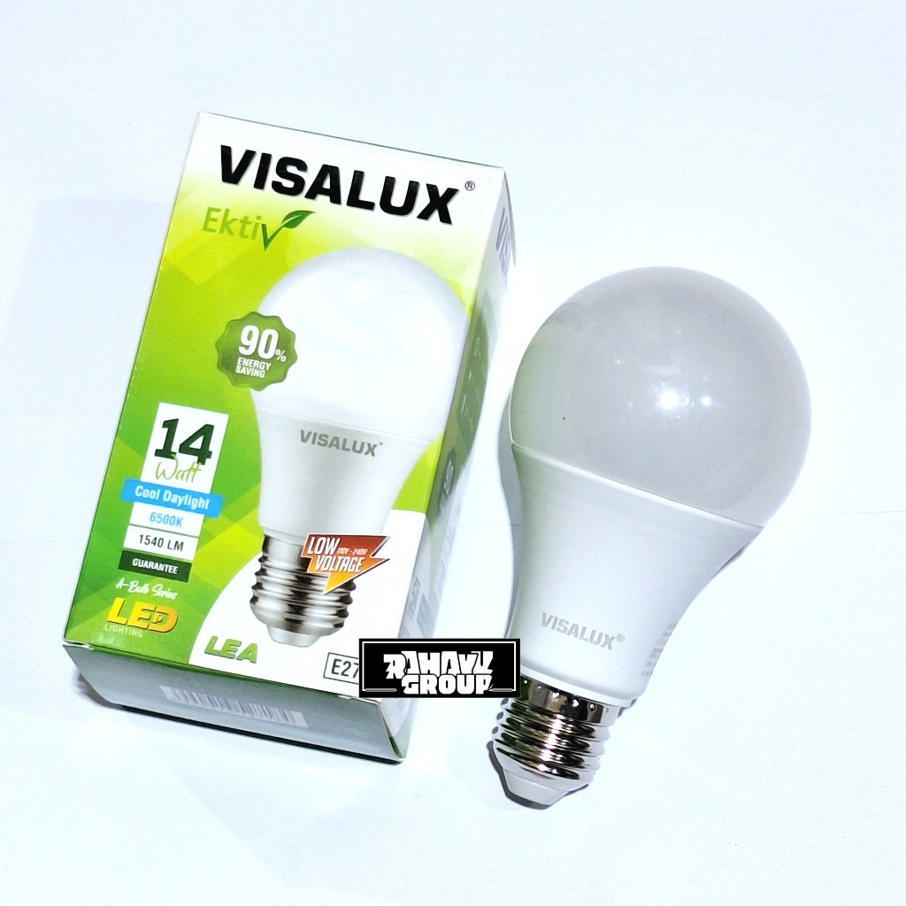Satu Dus (60 biji) Lampu Led Visalux Ektiv A-Bulb 14W Visalux EKTIV LEA Super Terang