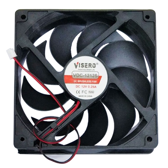 Kipas DC 12x12 Brushless Fan Visero 12V 0,25A