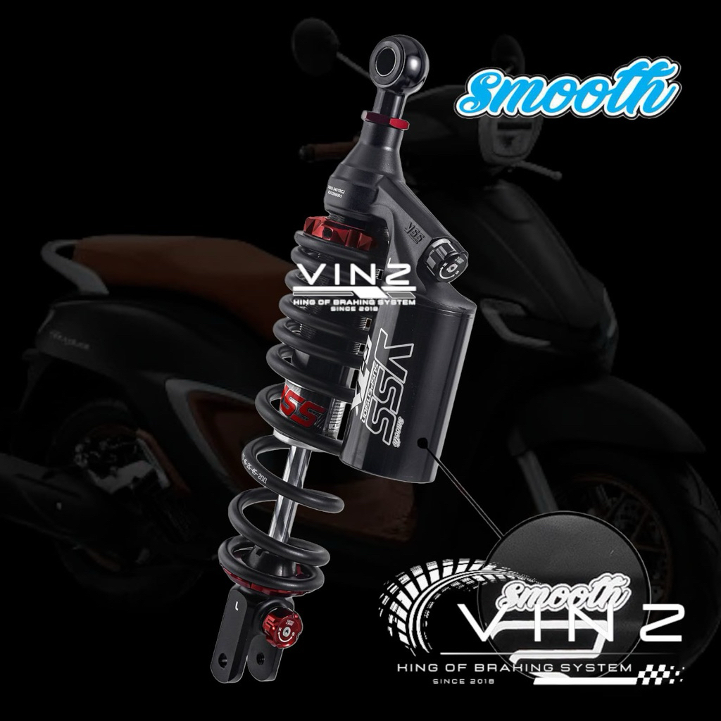 Shock YSS GTX Honda Stylo 160 // Shock Belakang Honda Stylo 160 YSS GTX Black Series 345 Mm Original