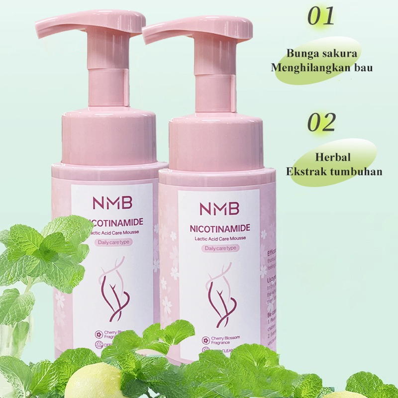 NMB Care Mousse dengan Niacinamide & Asam Laktat Membersihkan Wajah Lembut Perawatan Muka Mencerahka